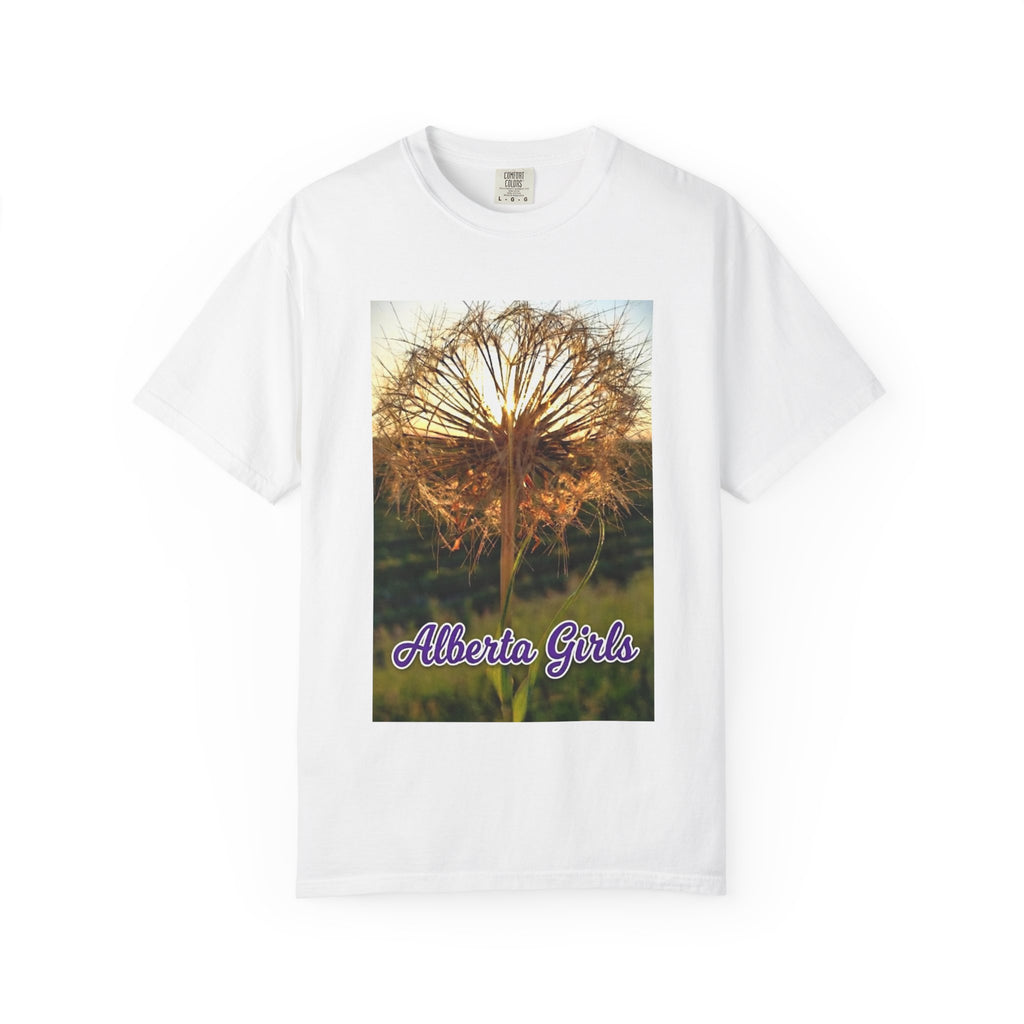 Alberta Girls Photo Print T-shirt | Dandelion Art, Back Number 56207