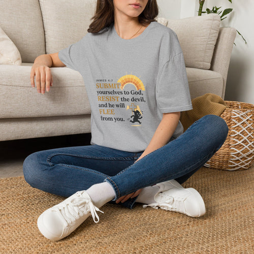Christian Faith T-Shirt — "Submit yourselves to God" James 4:7 Inspirational Tee
