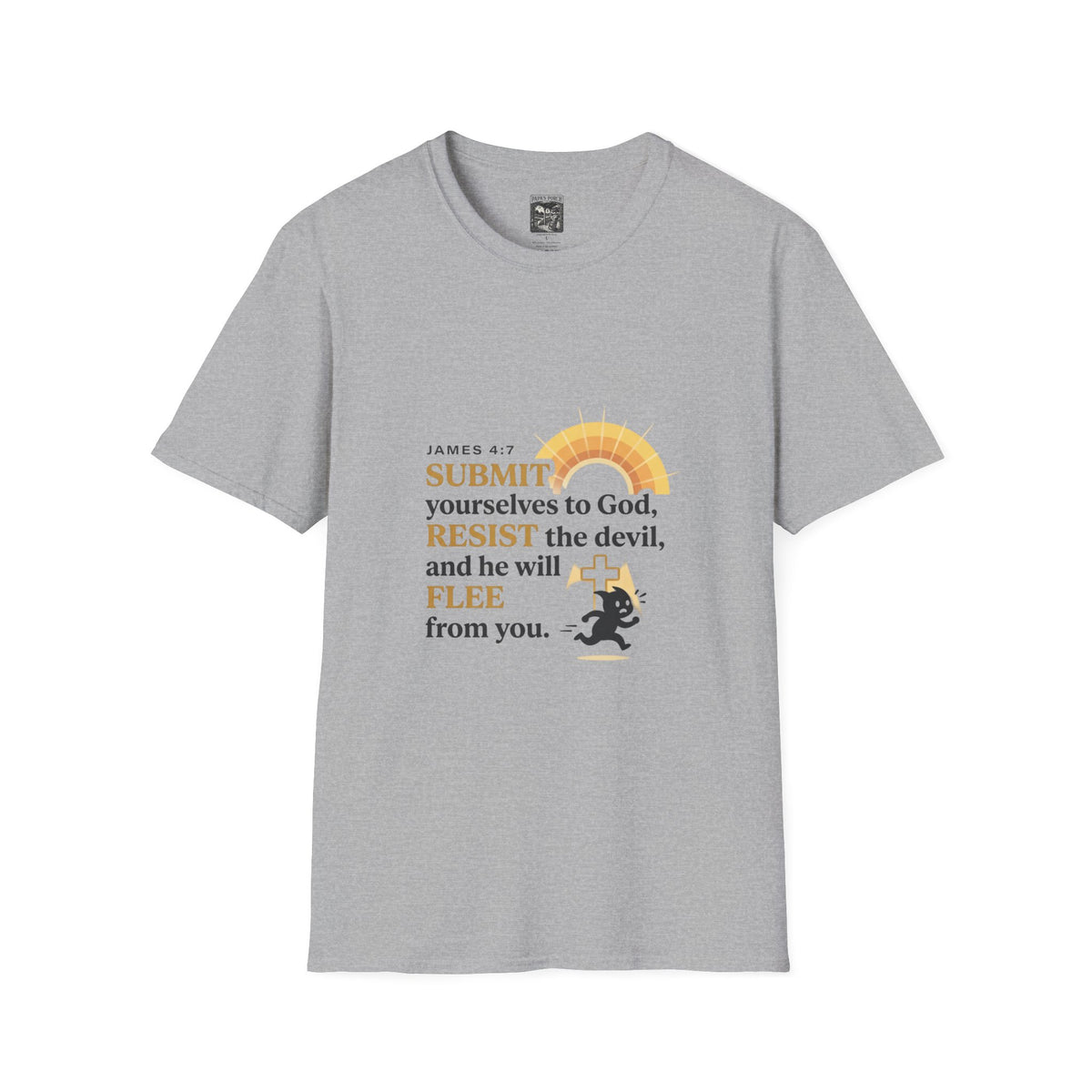 Christian Faith T-Shirt — "Submit yourselves to God" James 4:7 Inspirational Tee