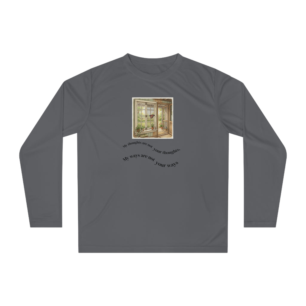 Copy of Unisex Performance Long Sleeve Shirt - My Ways are not yours - Butterfly