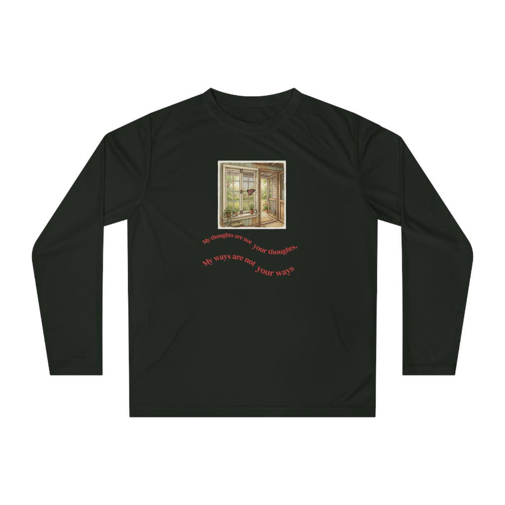 Copy of Unisex Performance Long Sleeve Shirt - My Ways are not yours - Butterfly